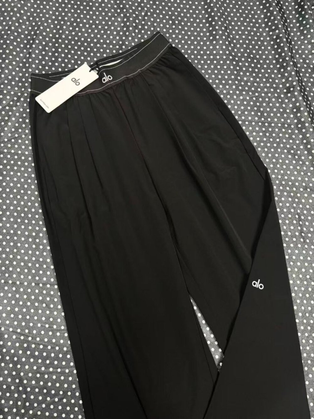 Alo Yoga Suit Up Trouser Black (Regular 30 Inseam) Premium Straight-Leg Trousers - Picture 9 of 10